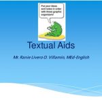 What are textual aids?