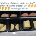 What is the American cheese at Subway?