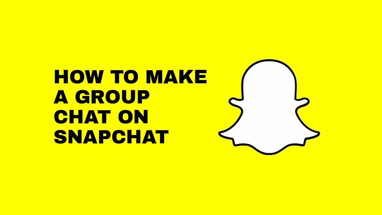 How to make a group chat on snapchat?